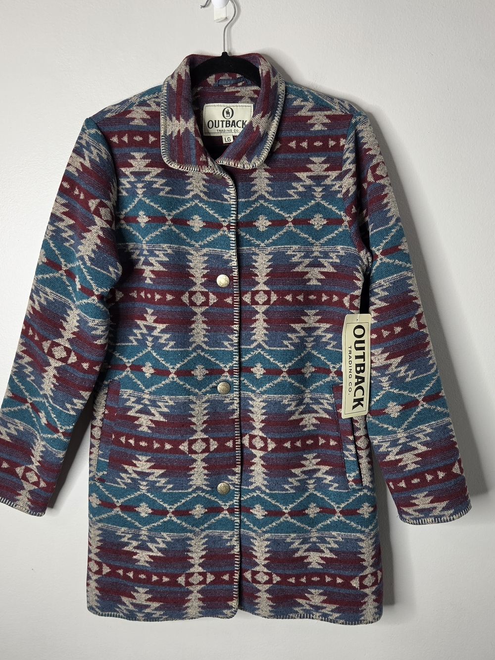 Outback Trading Co. Aztec Long Moree Jacket